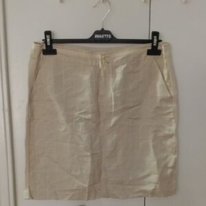 Vintage Havana Women's Cream Pencil Skirt
